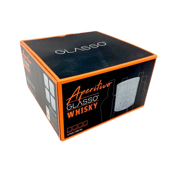 SET 4 VASOS WHISKY VINTAGE GLASSO