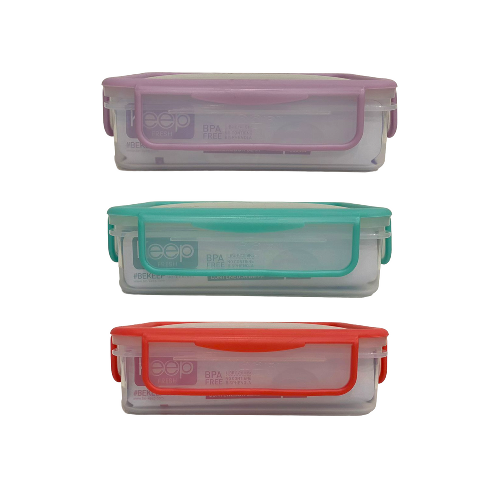 HERMETICO PP RECTANGULAR 600ML KEEP